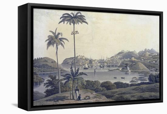 A View of the Town of St. George on the Island of Grenada, Taken from the Belmont Estate,…-Lieutenant-Colonel J. Wilson-Framed Premier Image Canvas