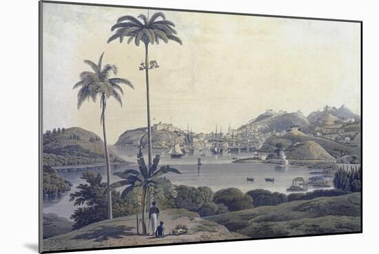 A View of the Town of St. George on the Island of Grenada, Taken from the Belmont Estate,…-Lieutenant-Colonel J. Wilson-Mounted Giclee Print