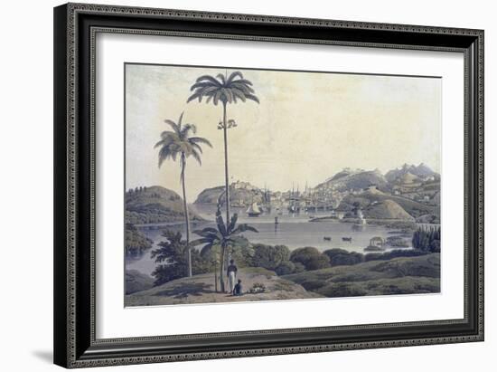 A View of the Town of St. George on the Island of Grenada, Taken from the Belmont Estate,…-Lieutenant-Colonel J. Wilson-Framed Giclee Print