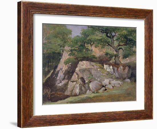 A View of the Valley of Rocks near Mittlach-James Arthur O'Connor-Framed Giclee Print