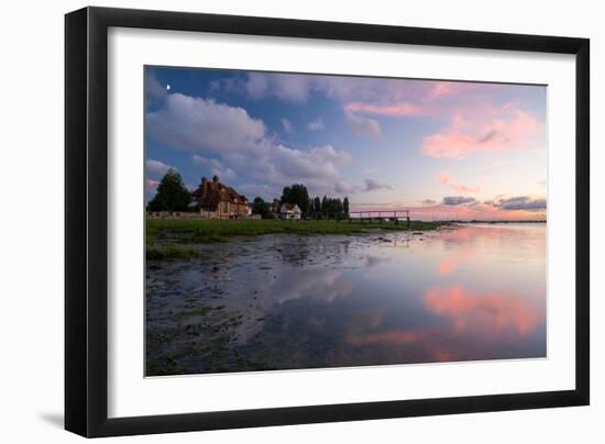 A View of the Water's Edge at Bosham in West Sussex-Chris Button-Framed Photographic Print