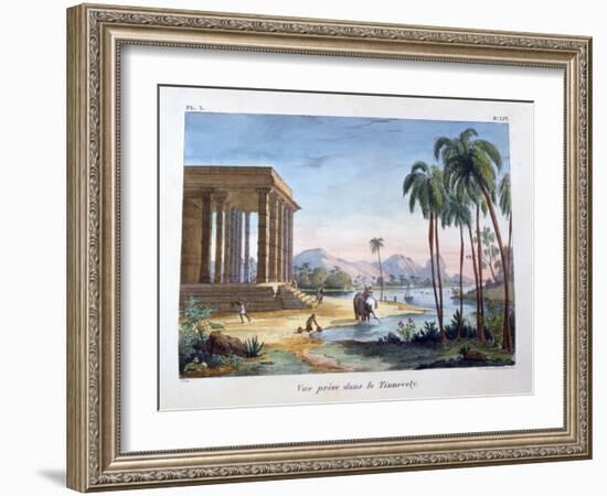 A View of Tinnevelly, India, 1828-Marlet et Cie-Framed Giclee Print