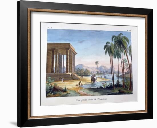 A View of Tinnevelly, India, 1828-Marlet et Cie-Framed Giclee Print