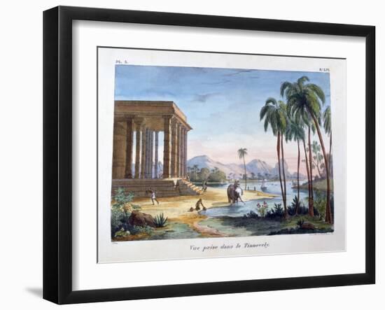 A View of Tinnevelly, India, 1828-Marlet et Cie-Framed Giclee Print