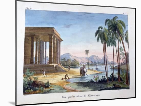 A View of Tinnevelly, India, 1828-Marlet et Cie-Mounted Giclee Print