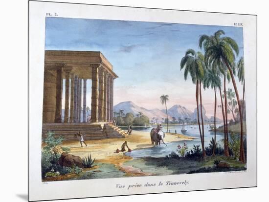 A View of Tinnevelly, India, 1828-Marlet et Cie-Mounted Giclee Print