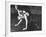 A View of US Naval Cadets Wrestling in a Gymnasium-null-Framed Photographic Print