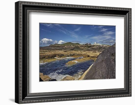 A view of Valentia Island lighthouse, Valentia Island, Skelligs Ring, Ring of Kerry, County Kerry,-Nigel Hicks-Framed Photographic Print