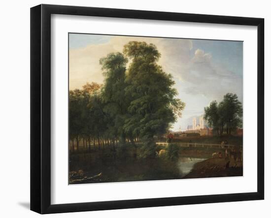 A View of Westminster Abbey, from Rosamund's Pond, St. James's Park-John Inigo Richards-Framed Giclee Print