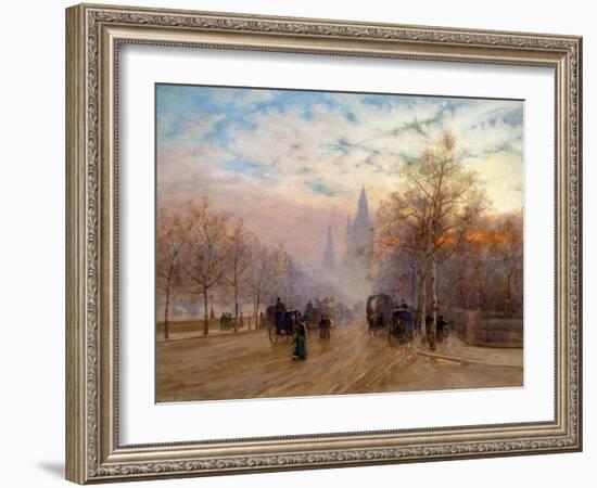 A View of Westminster, London, England-Herbert Menzies Marshall-Framed Giclee Print