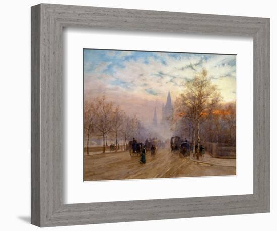 A View of Westminster, London, England-Herbert Menzies Marshall-Framed Giclee Print