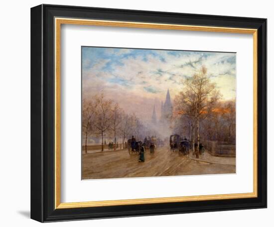 A View of Westminster, London, England-Herbert Menzies Marshall-Framed Giclee Print