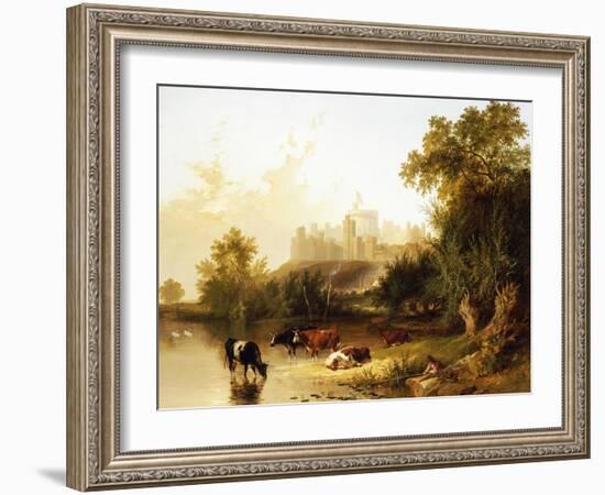 A View of Windsor Castle from the Thames-Henry John Boddington-Framed Giclee Print