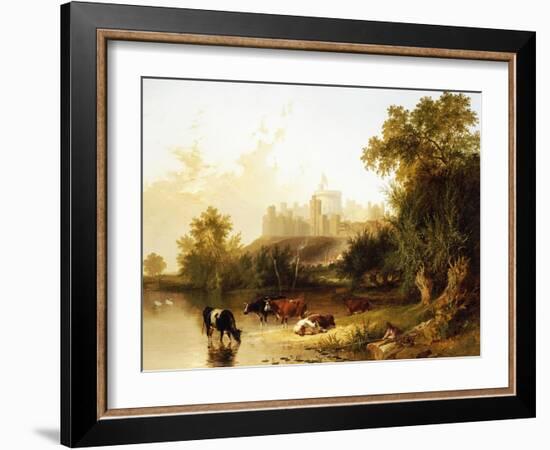 A View of Windsor Castle from the Thames-Henry John Boddington-Framed Giclee Print