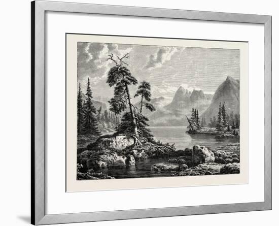 A View on the Hardanger Fjord-null-Framed Giclee Print