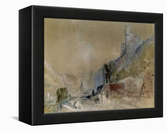 A View on the Rhine-J^ M^ W^ Turner-Framed Premier Image Canvas