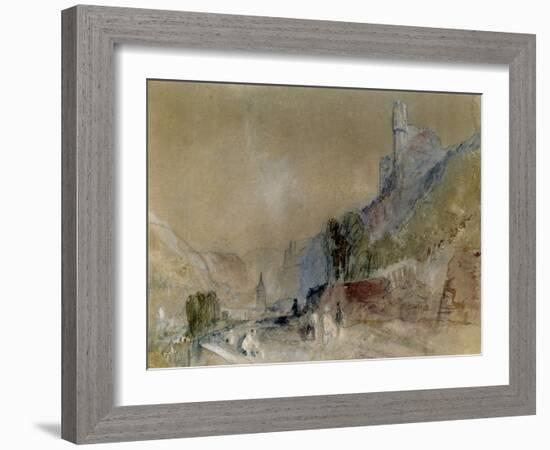 A View on the Rhine-J^ M^ W^ Turner-Framed Giclee Print