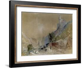 A View on the Rhine-J^ M^ W^ Turner-Framed Giclee Print