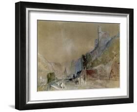 A View on the Rhine-J^ M^ W^ Turner-Framed Giclee Print