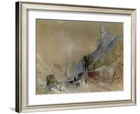 A View on the Rhine-J^ M^ W^ Turner-Framed Giclee Print