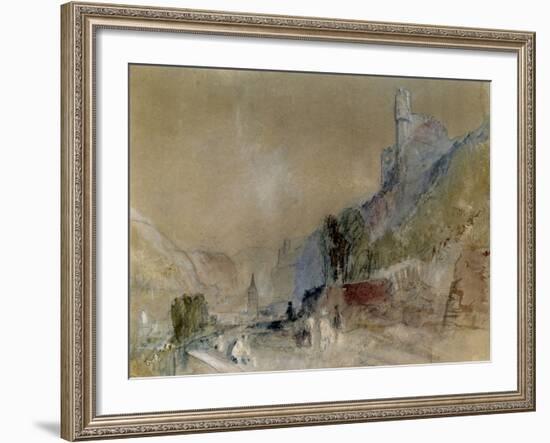 A View on the Rhine-J^ M^ W^ Turner-Framed Giclee Print