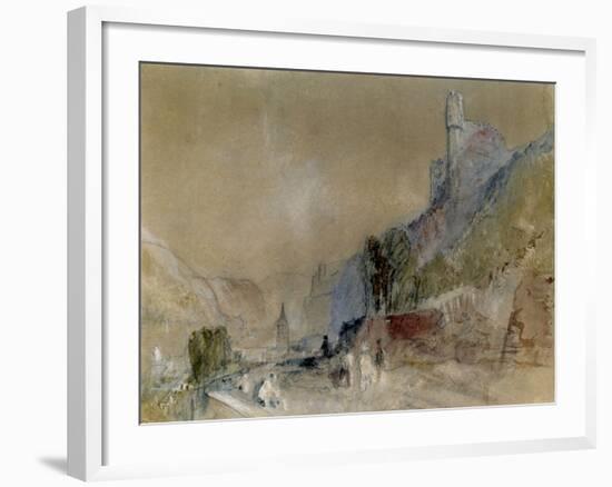 A View on the Rhine-J^ M^ W^ Turner-Framed Giclee Print