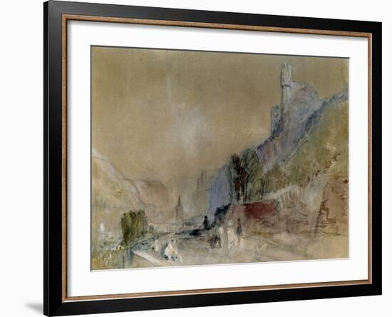 A View on the Rhine-J^ M^ W^ Turner-Framed Giclee Print