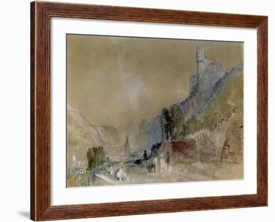 A View on the Rhine-J^ M^ W^ Turner-Framed Giclee Print