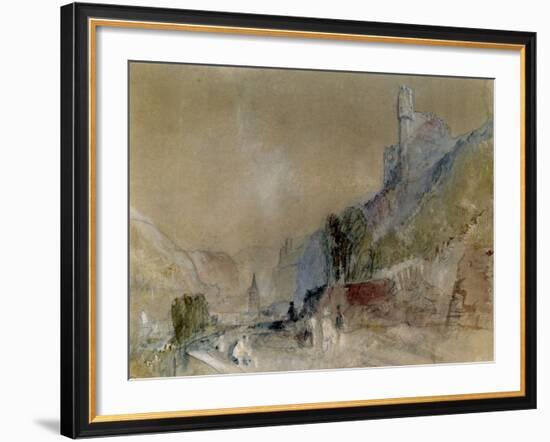 A View on the Rhine-J^ M^ W^ Turner-Framed Giclee Print