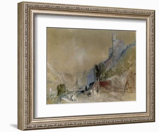 A View on the Rhine-J^ M^ W^ Turner-Framed Giclee Print