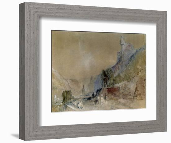 A View on the Rhine-J^ M^ W^ Turner-Framed Giclee Print