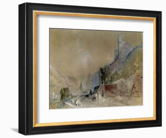 A View on the Rhine-J^ M^ W^ Turner-Framed Giclee Print