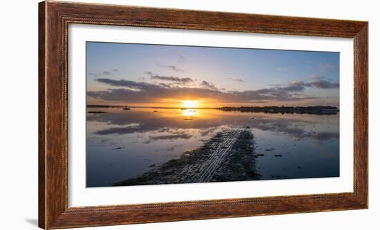 A View over Chichester Harbour at Sunrise-Chris Button-Framed Photographic Print