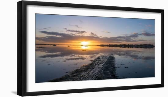 A View over Chichester Harbour at Sunrise-Chris Button-Framed Photographic Print