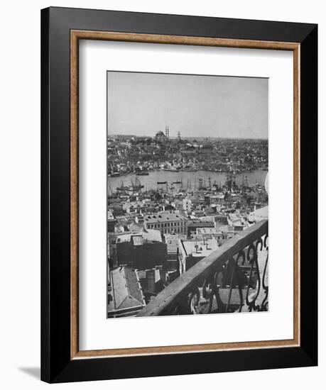 'A view over Constantinople showing the Mosque of Santa Sophia', 1913-Unknown-Framed Photographic Print