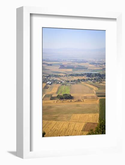 A View over Jezreel Valley from Mount Precipice, Nazareth, Galilee Region, Israel, Middle East-Yadid Levy-Framed Photographic Print