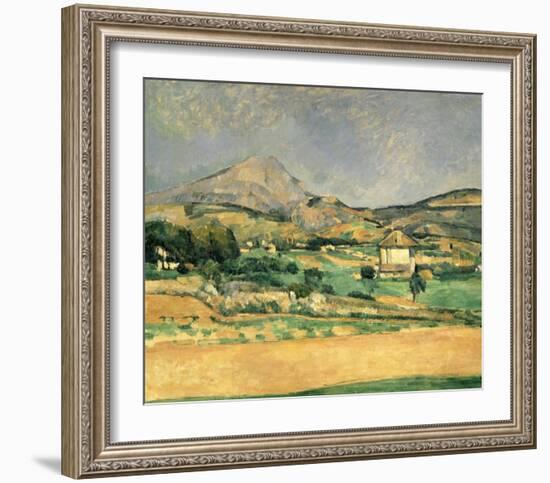 A View Over Mont St. Victoire-Paul Cézanne-Framed Art Print