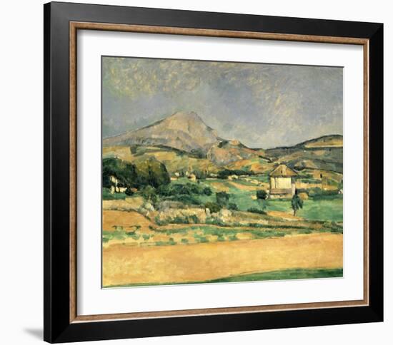 A View Over Mont St. Victoire-Paul Cézanne-Framed Art Print