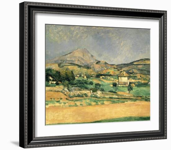 A View Over Mont St. Victoire-Paul Cézanne-Framed Art Print