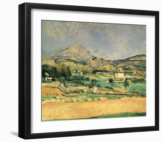 A View Over Mont St. Victoire-Paul Cézanne-Framed Art Print