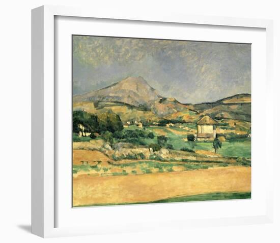 A View Over Mont St. Victoire-Paul Cézanne-Framed Art Print