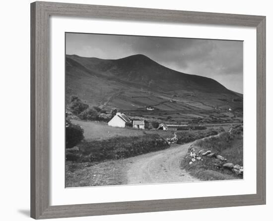 A View Showing a Hillside on Dingle Peninsula, Kerry County, Ireland-William Vandivert-Framed Premium Photographic Print