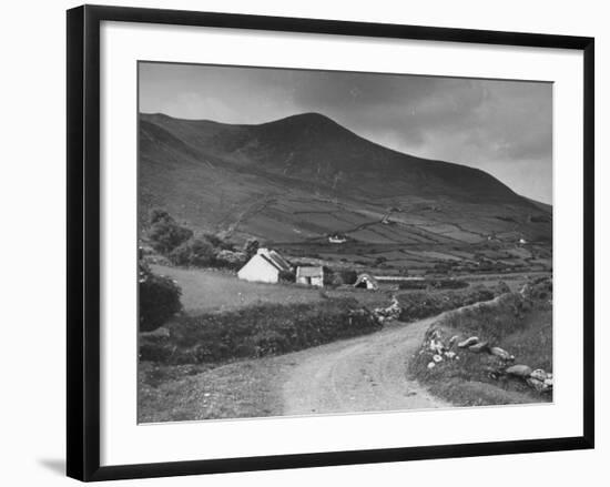 A View Showing a Hillside on Dingle Peninsula, Kerry County, Ireland-William Vandivert-Framed Premium Photographic Print