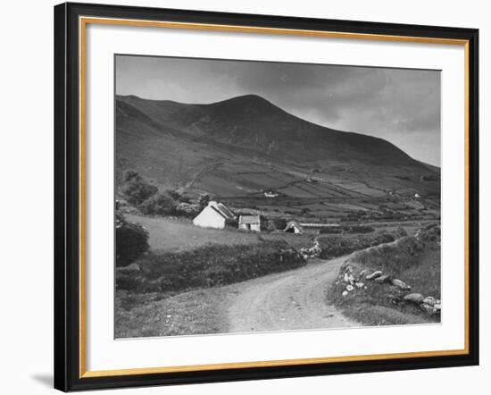 A View Showing a Hillside on Dingle Peninsula, Kerry County, Ireland-William Vandivert-Framed Premium Photographic Print