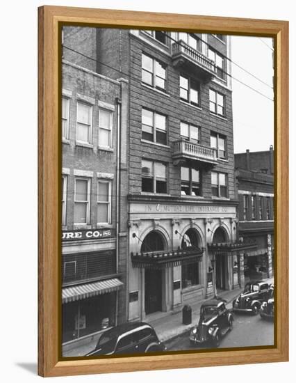 A View Showing the Exterior of the North Carolina Mutual Life Insurance Co-Thomas D^ Mcavoy-Framed Premier Image Canvas