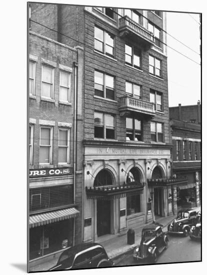 A View Showing the Exterior of the North Carolina Mutual Life Insurance Co-Thomas D^ Mcavoy-Mounted Premium Photographic Print