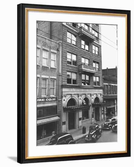 A View Showing the Exterior of the North Carolina Mutual Life Insurance Co-Thomas D^ Mcavoy-Framed Premium Photographic Print