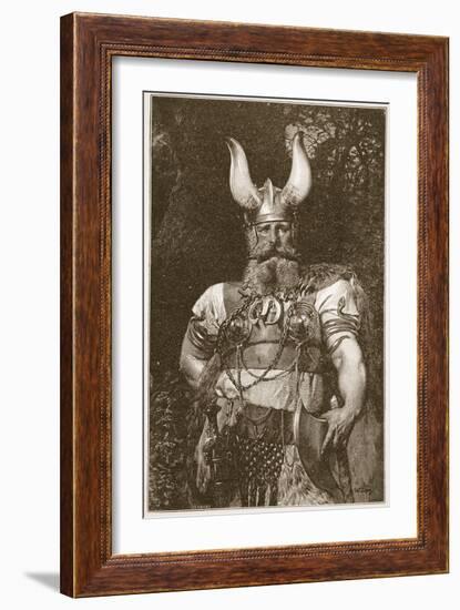 A Viking Chief-Carl Haag-Framed Giclee Print