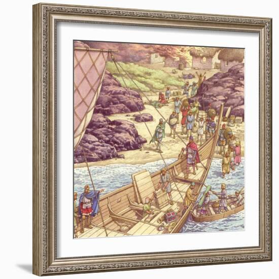 A Viking Raid-Pat Nicolle-Framed Giclee Print