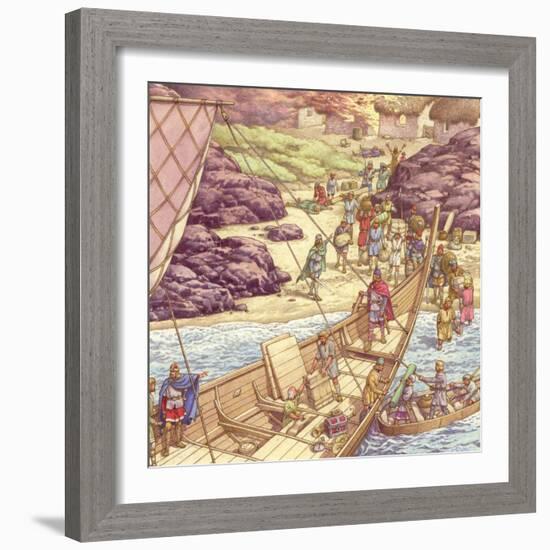 A Viking Raid-Pat Nicolle-Framed Giclee Print